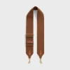 Outlet adjustable strap in wool with GOLD FINISHING Women Categories·Straps And Accessories