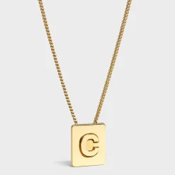 Sale Alphabet C Necklace in Brass with finish Women Alphabet | Categories·Necklaces