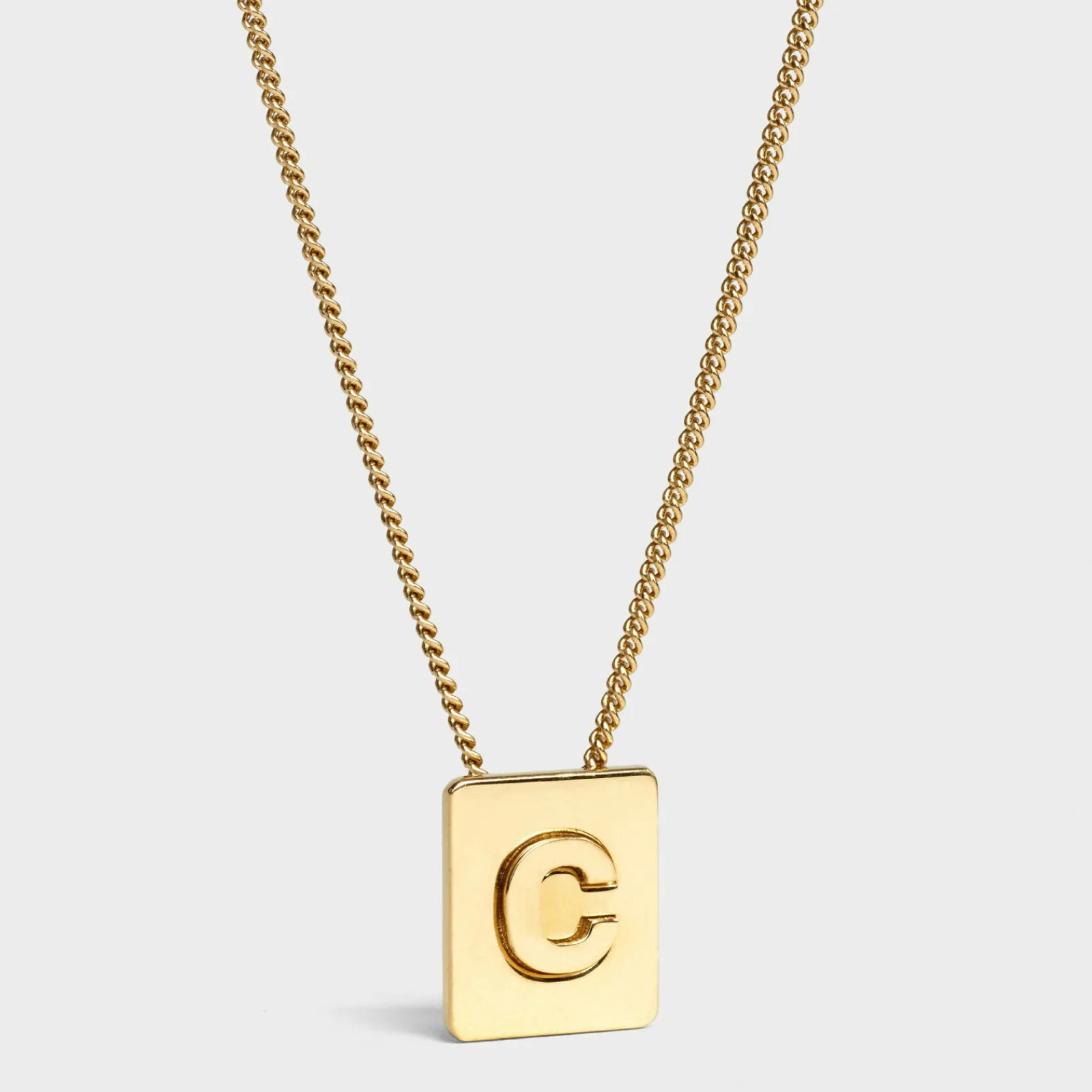 Sale Alphabet C Necklace in Brass with finish Women Alphabet | Categories·Necklaces