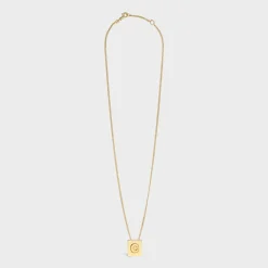 Sale Alphabet C Necklace in Brass with finish Women Alphabet | Categories·Necklaces