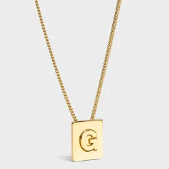Best Alphabet G Necklace in Brass with finish Women Alphabet | Categories·Necklaces