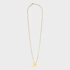 Discount Alphabet I Necklace in Brass with finish Women Alphabet | Categories·Necklaces