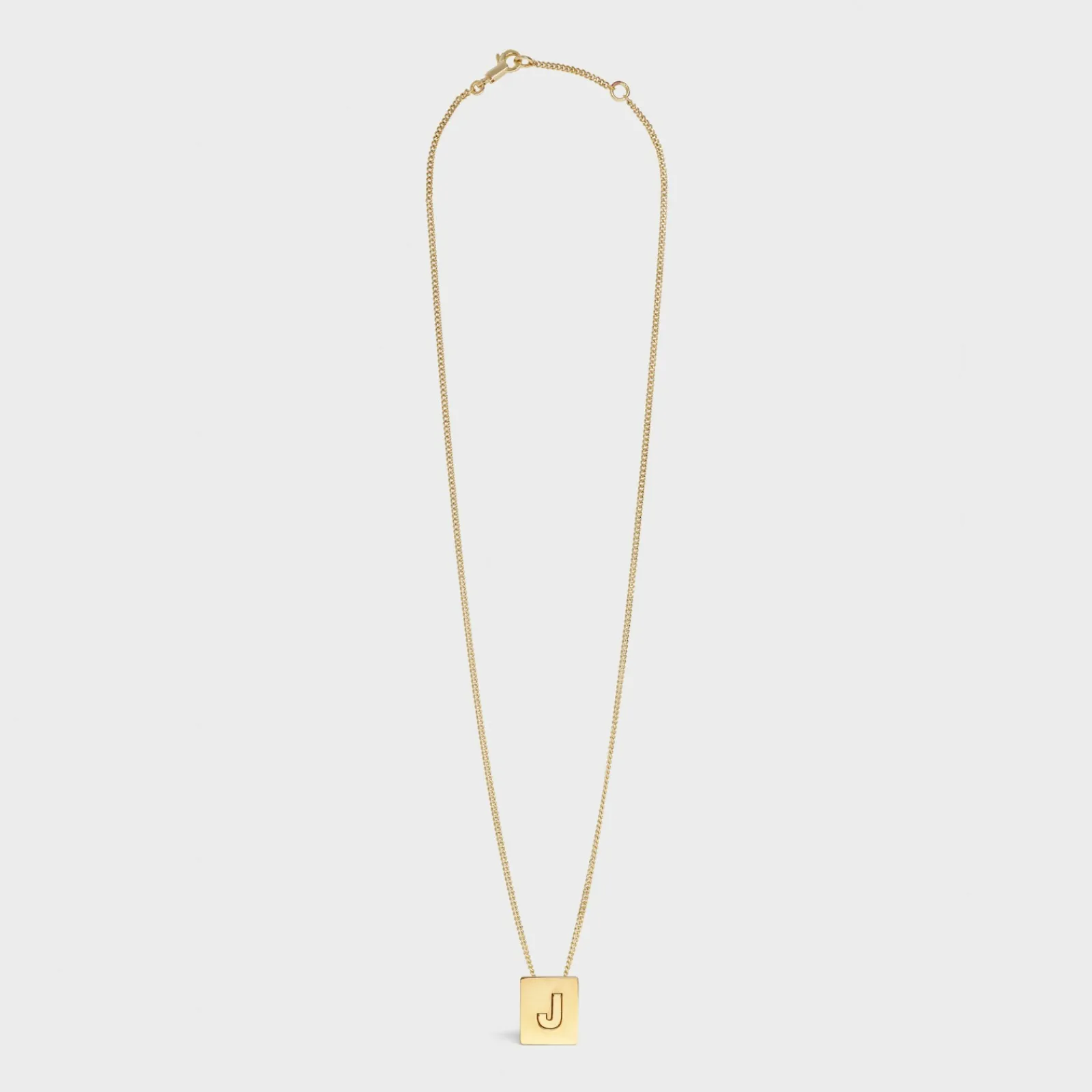 New Alphabet J Necklace in Brass with finish Women Alphabet | Categories·Necklaces