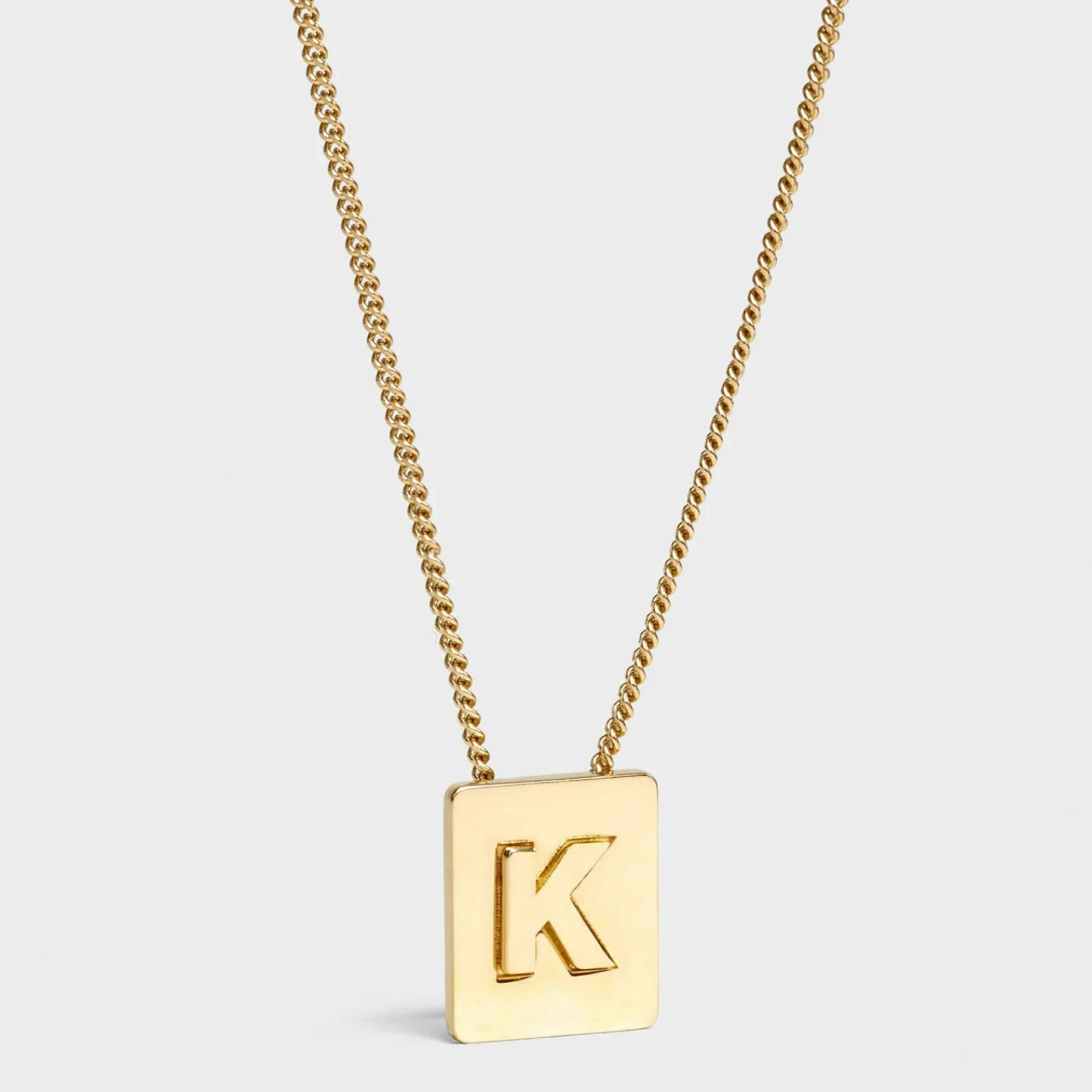 Fashion Alphabet K Necklace in Brass with finish Women Alphabet | Categories·Necklaces