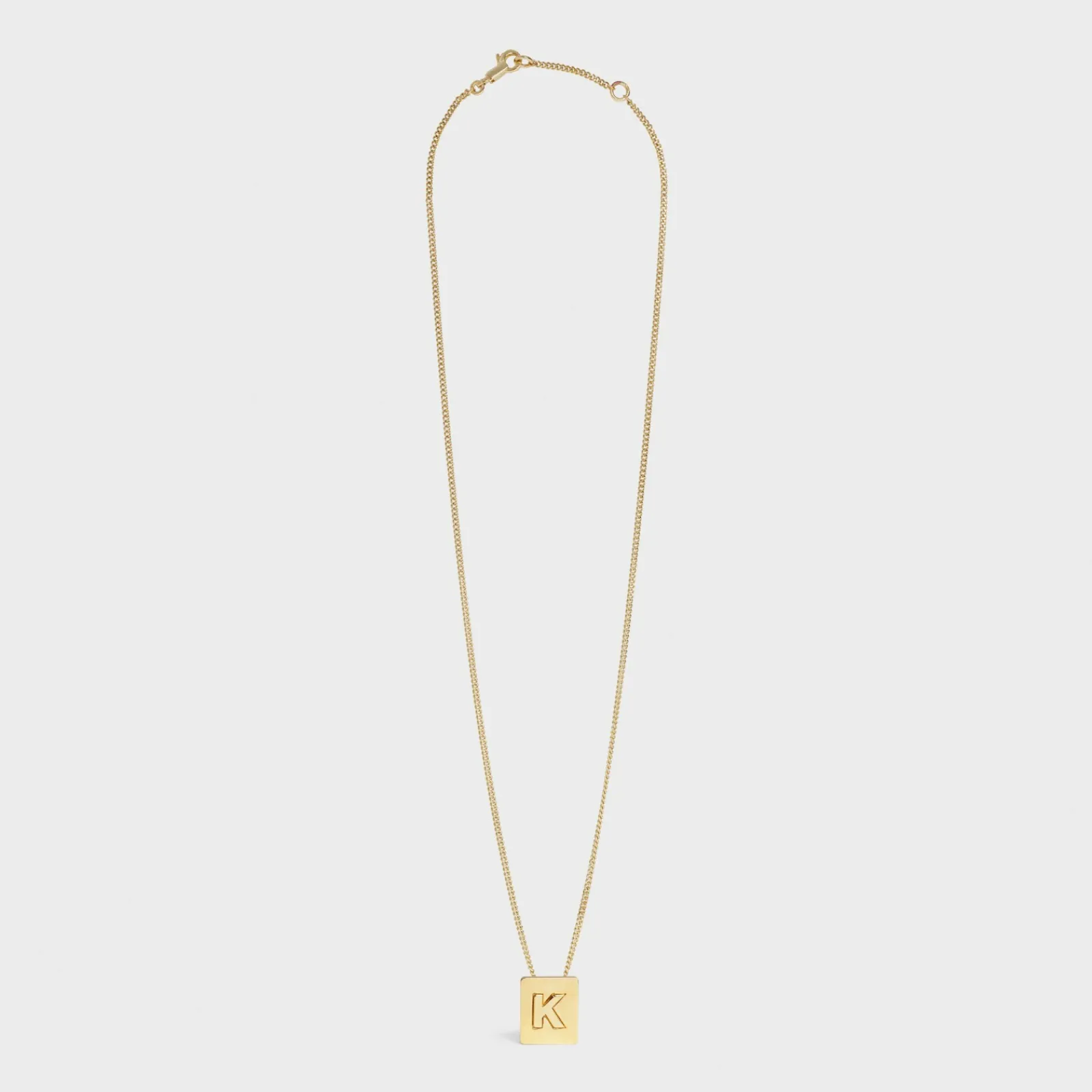 Fashion Alphabet K Necklace in Brass with finish Women Alphabet | Categories·Necklaces