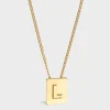 Hot Alphabet L Necklace in Brass with finish Women Alphabet | Categories·Necklaces