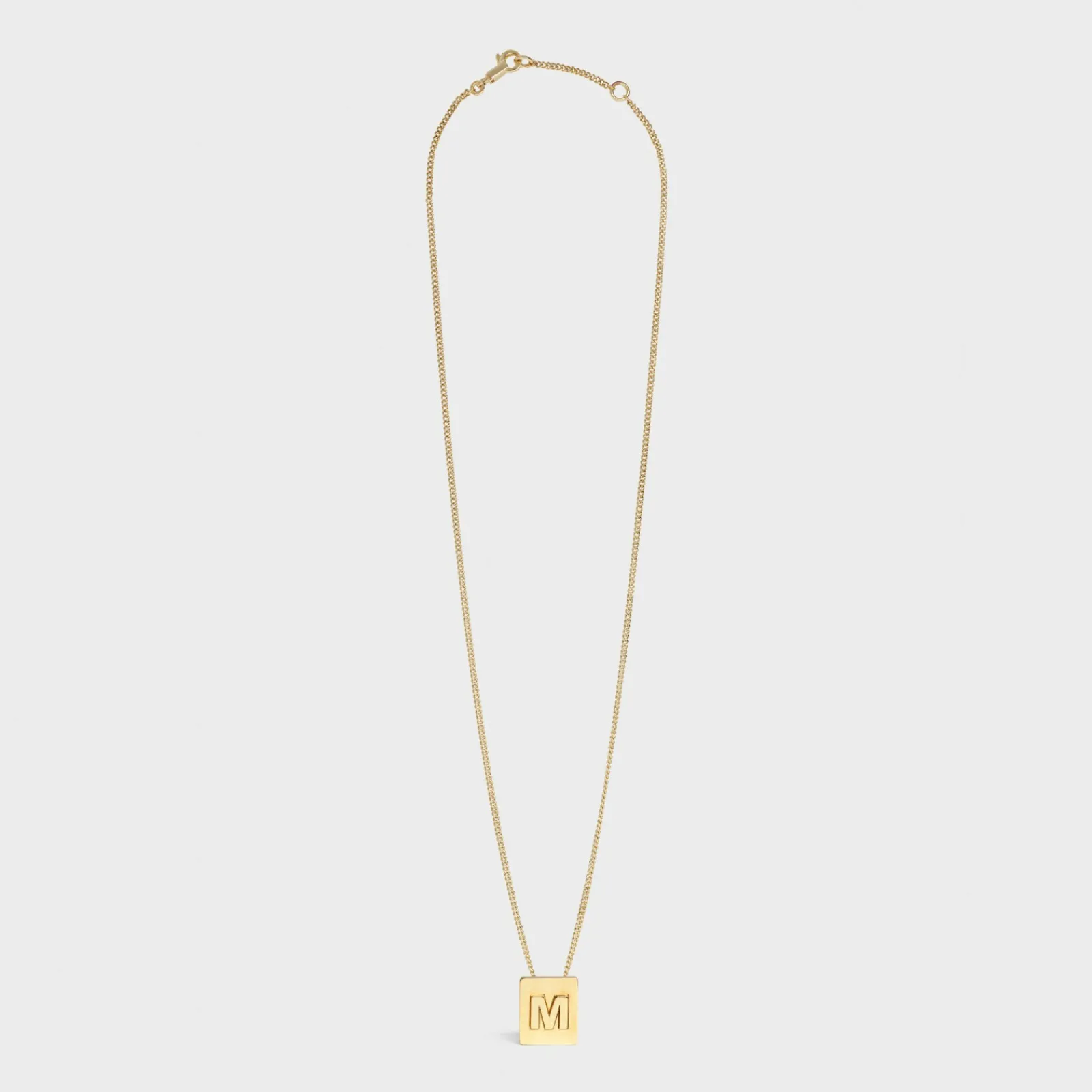 Outlet Alphabet M Necklace in Brass with finish Women Alphabet | Categories·Necklaces