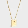 Hot Alphabet O Necklace in Brass with finish Women Alphabet | Categories·Necklaces