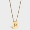 Online Alphabet S Necklace in Brass with finish Women Alphabet | Categories·Necklaces