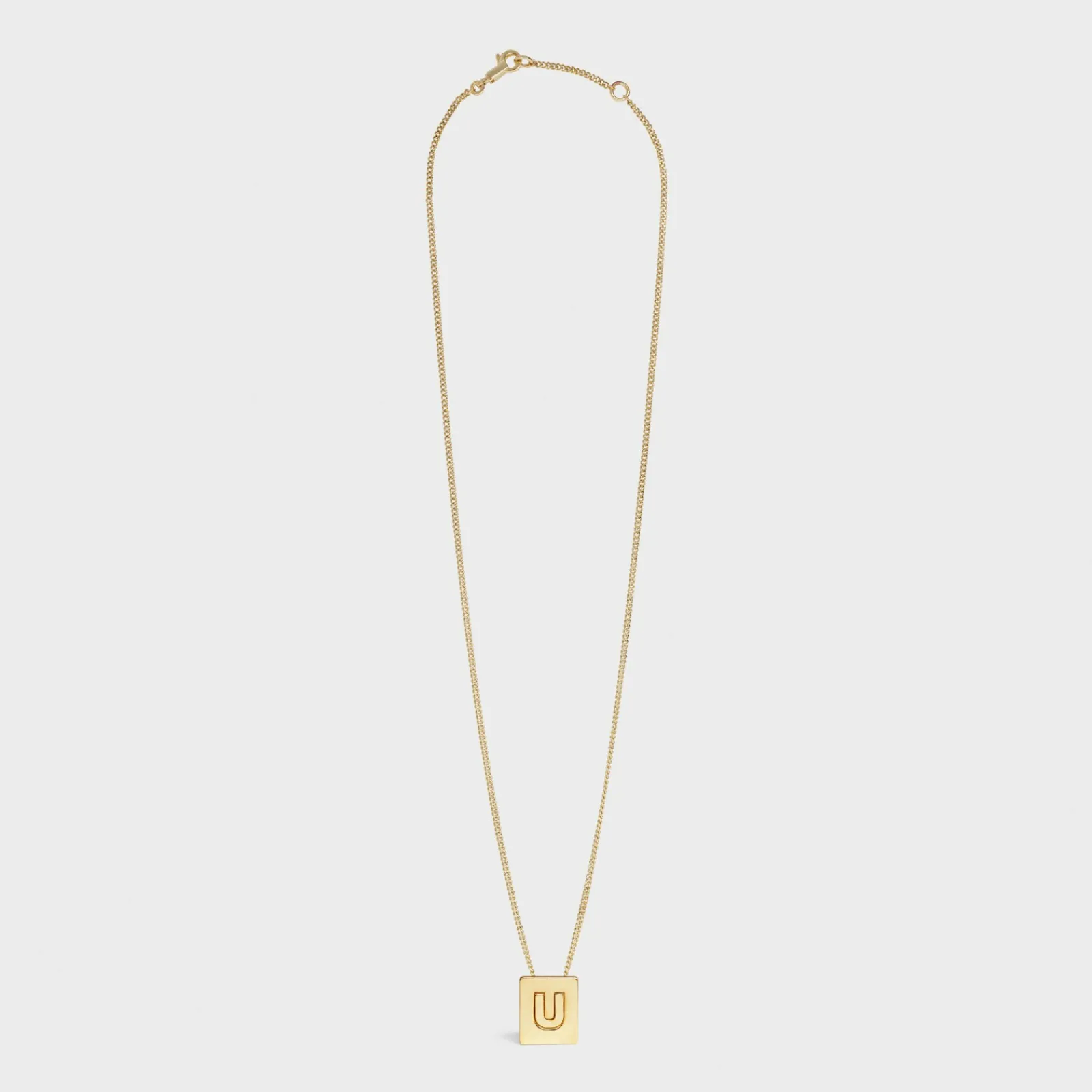 Outlet Alphabet U Necklace in Brass with finish Women Alphabet | Categories·Necklaces