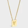 Discount Alphabet V Necklace in Brass with finish Women Alphabet | Categories·Necklaces