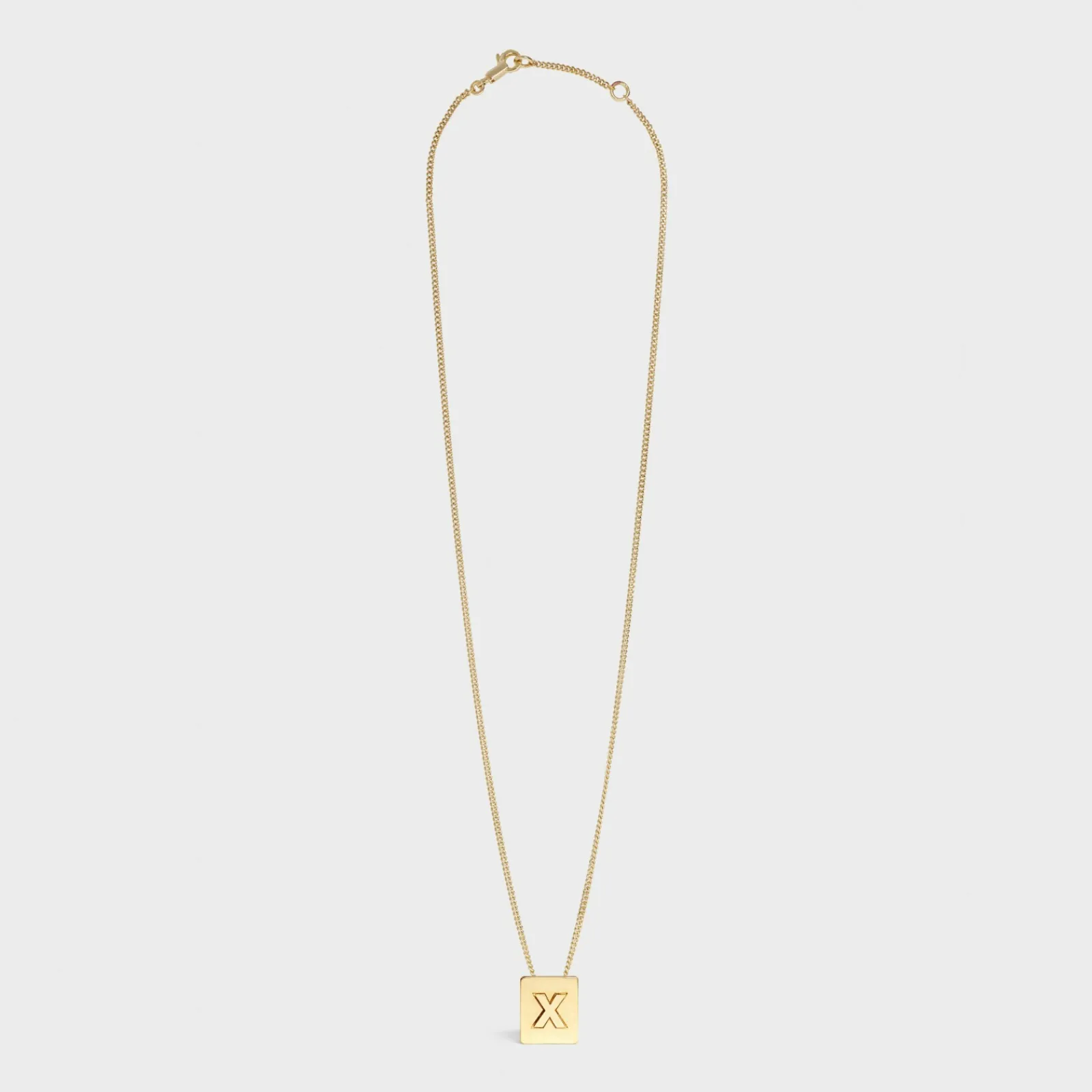 Online Alphabet X Necklace in Brass with finish Women Alphabet | Categories·Necklaces