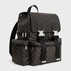Discount Backpack in Triomphe canvas and calfskin Triomphe Canvas | Categories·Backpacks
