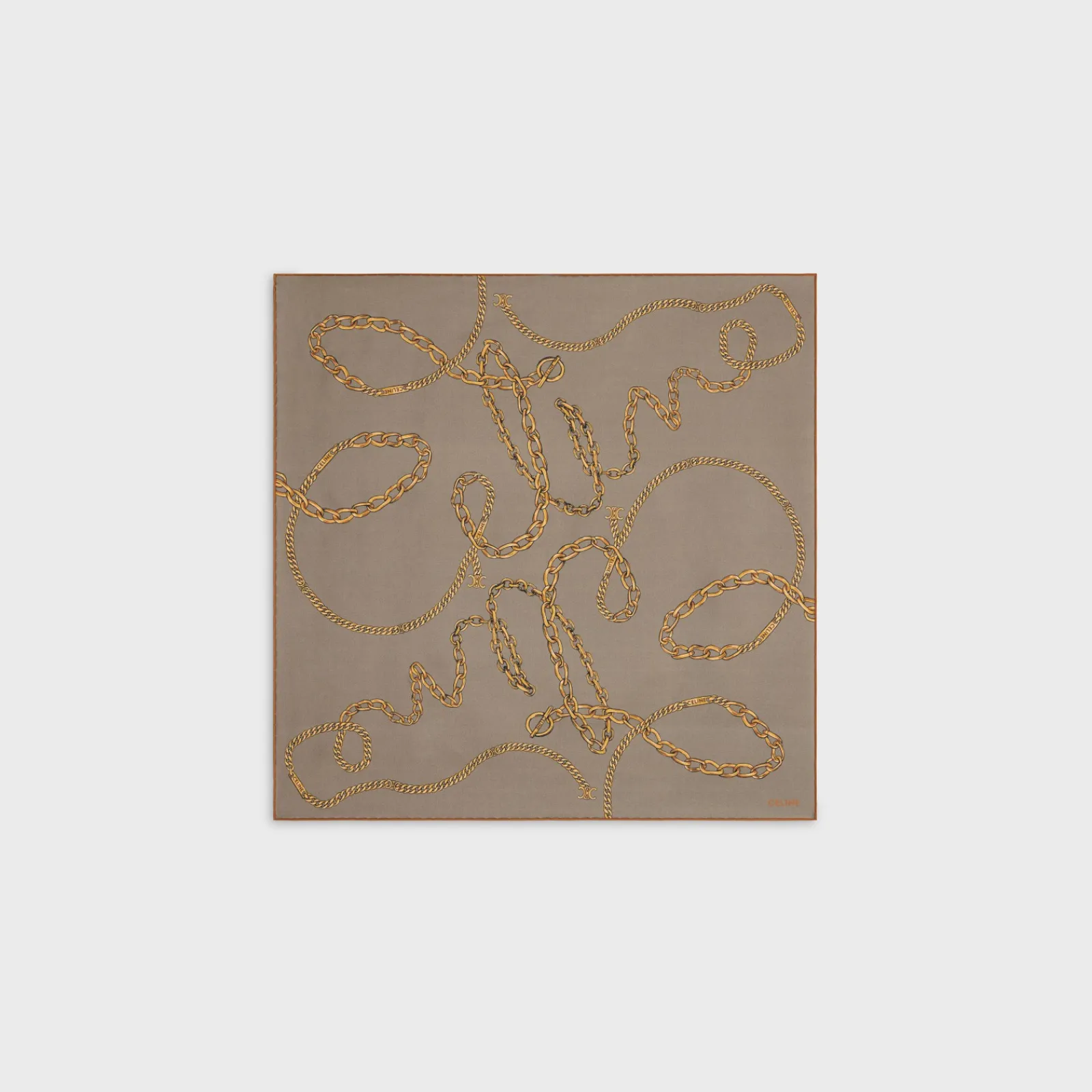 Discount BANDANA IN CHAIN SILK TWILL Women Silk Scarves