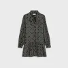 Outlet Basque mini dress in silk twill Women Dresses And Skirts