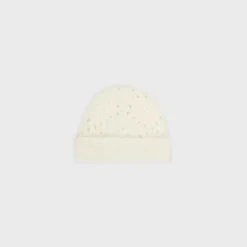 Discount beanie in fair isle alpaca wool pointelle Women Beanies And Scarves