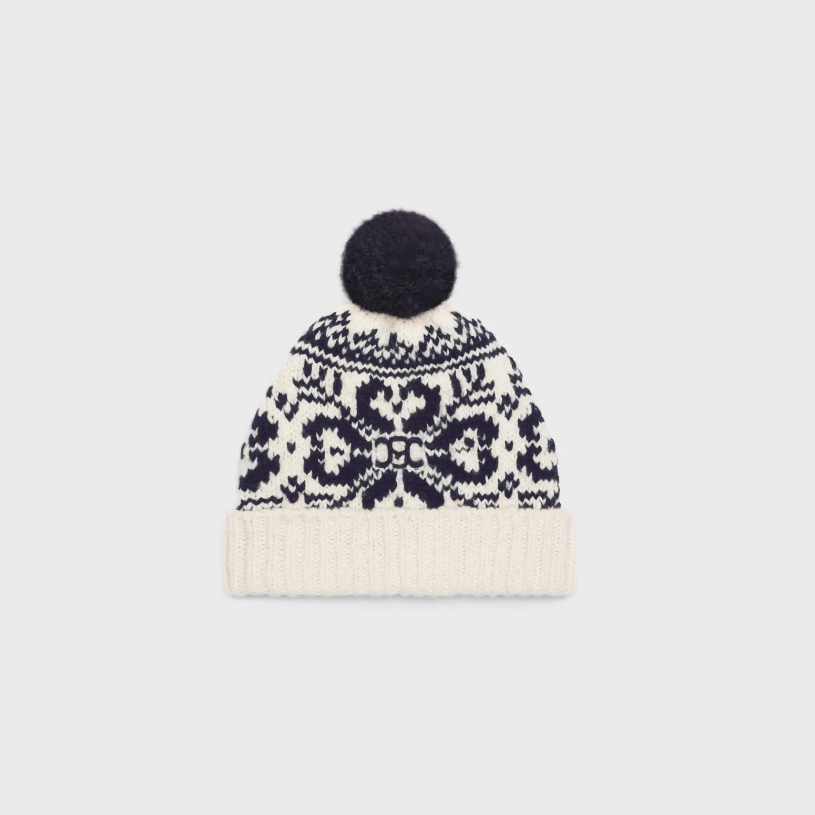 Clearance beanie in fair isle wool Women Beanies And Scarves