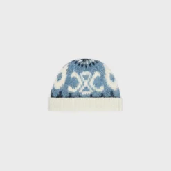 Hot beanie in triomphe fair isle wool Women Beanies And Scarves