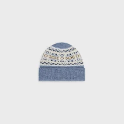 Sale beanie in triomphe fair isle wool Women Beanies And Scarves