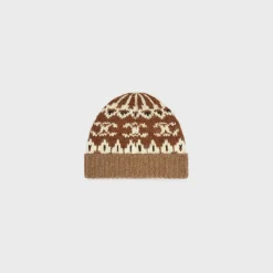 Discount beanie in triomphe fair isle wool Women Beanies And Scarves