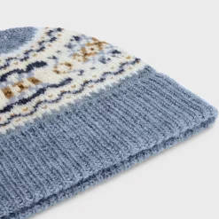 Sale beanie in triomphe fair isle wool Women Beanies And Scarves