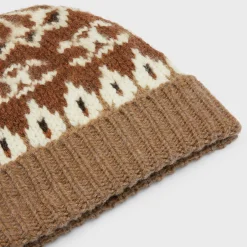 Discount beanie in triomphe fair isle wool Women Beanies And Scarves