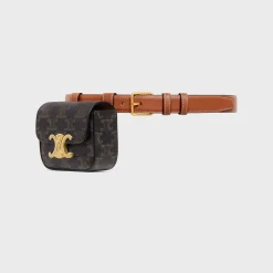 Hot BELT BAG TRIOMPHE BELT in TRIOMPHE CANVAS AND CALFSKIN Women Other Lines