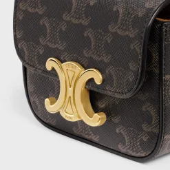 Hot BELT BAG TRIOMPHE BELT in TRIOMPHE CANVAS AND CALFSKIN Women Other Lines