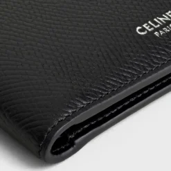 Outlet Bi-fold wallet in Grained calfskin Essentials | Categories·Allets