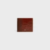 Fashion Bi-fold Wallet with Coin Compartment in CROCODILE EMBOSSED CALFSKIN Essentials | Categories·Allets