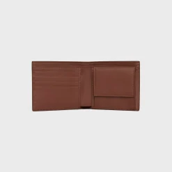 Fashion Bi-fold Wallet with Coin Compartment in CROCODILE EMBOSSED CALFSKIN Essentials | Categories·Allets
