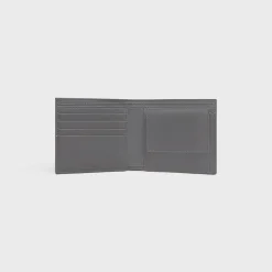 Fashion Bi-fold Wallet with Coin Compartment in Calfskin with triomphe embossed Categories·Allets
