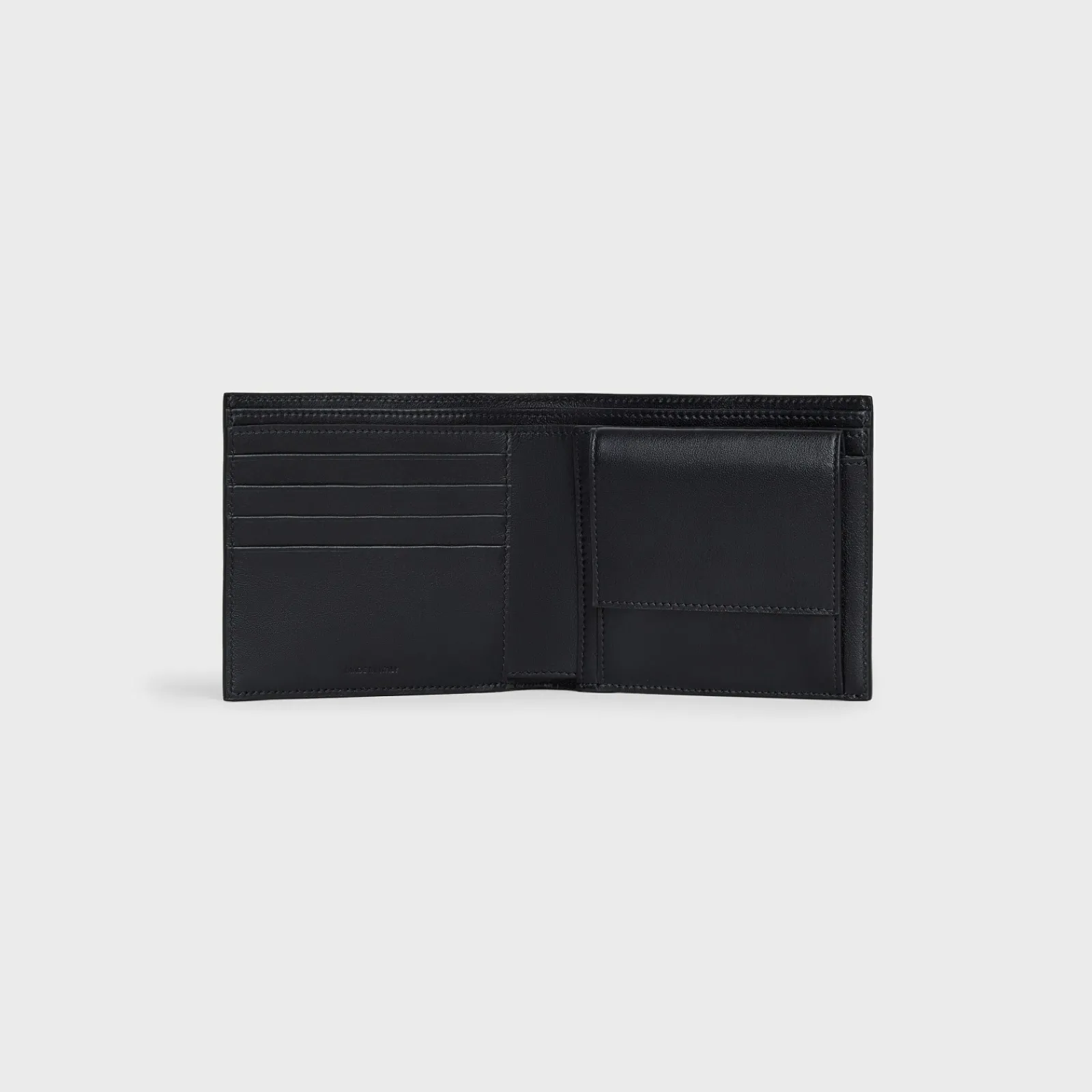 Best Bi-fold Wallet with Coin Compartment in grained calfskin Essentials | Categories·Allets