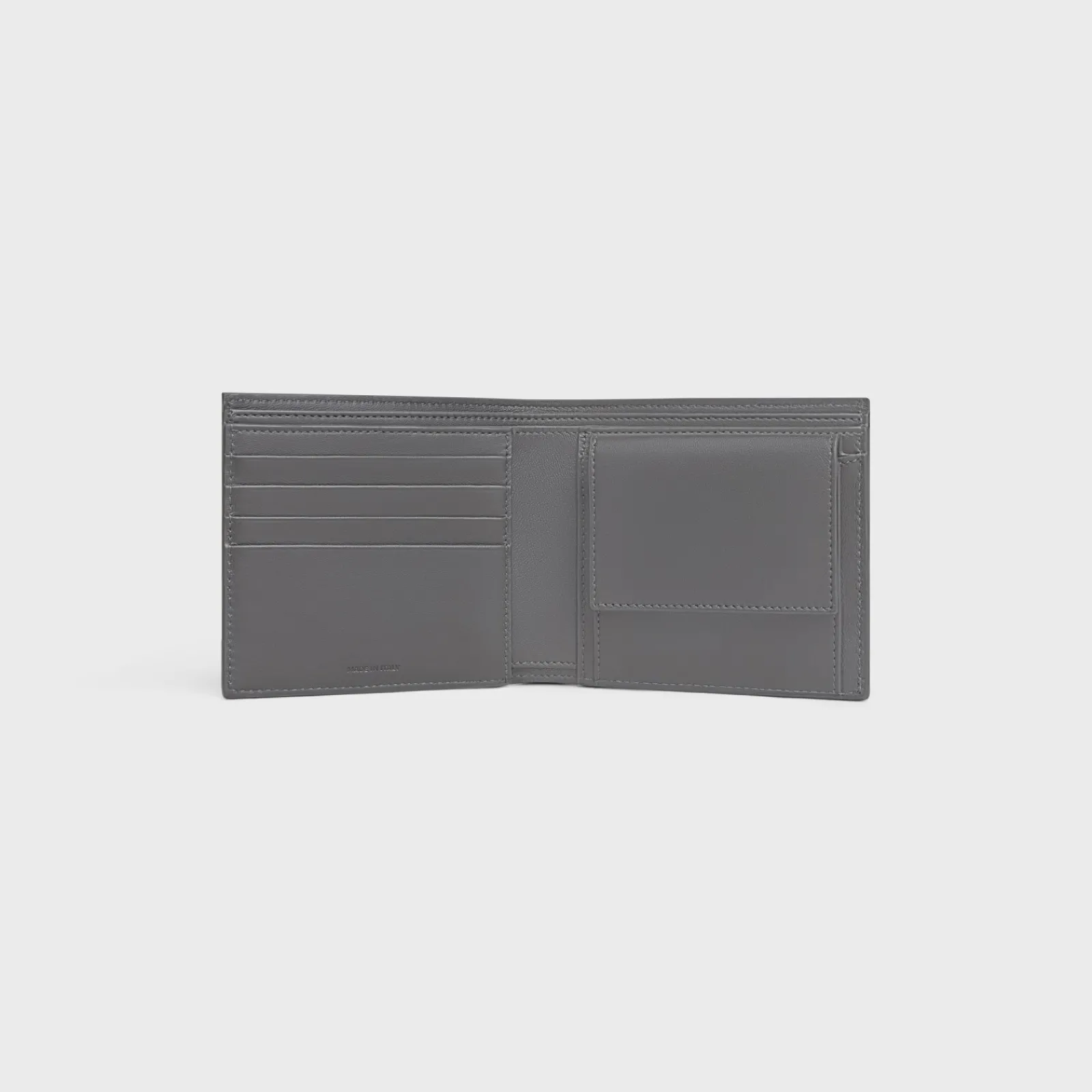 Fashion Bi-fold Wallet with Coin Compartment in Calfskin with triomphe embossed Categories·Allets