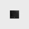 Fashion Bi-fold Wallet with Coin Stamped Croco Embossed Calf Essentials | Categories·Allets