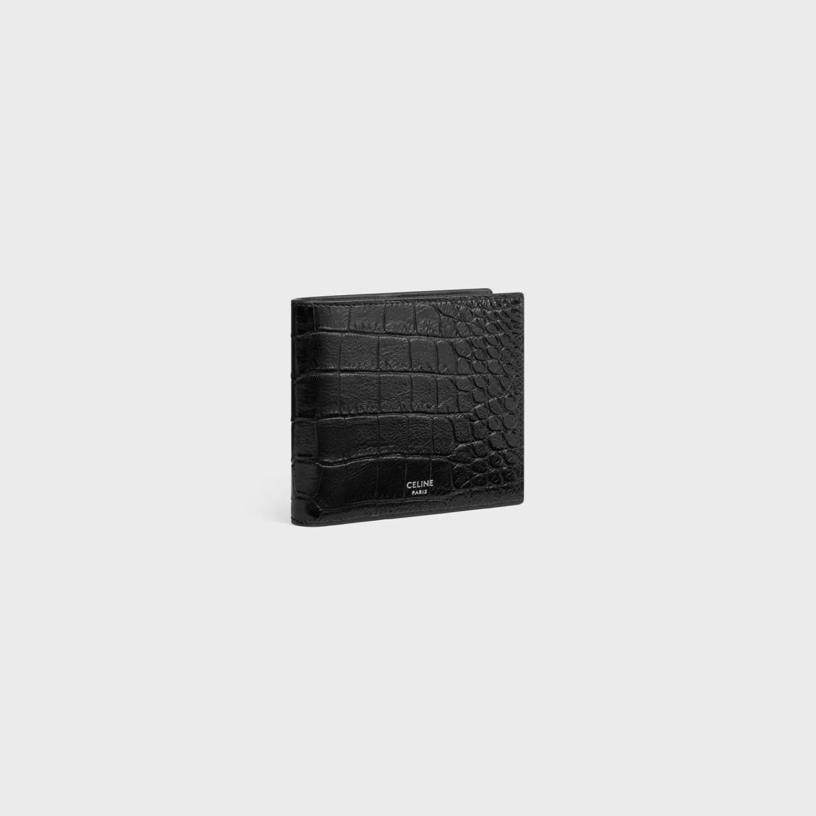 Fashion Bi-fold Wallet with Coin Stamped Croco Embossed Calf Essentials | Categories·Allets
