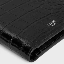 Fashion Bi-fold Wallet with Coin Stamped Croco Embossed Calf Essentials | Categories·Allets