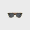 Sale Black Frame 51 Sunglasses in Acetate with Metal Sunglasses