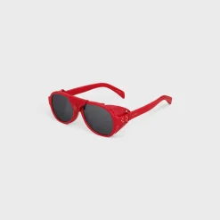 Best Black Frame 57 Sunglasses in Acetate with Leather Sunglasses