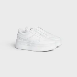 Online BLOCK SNEAKERS WITH WEDGE OUTSOLE in CALFSKIN Women Sneakers