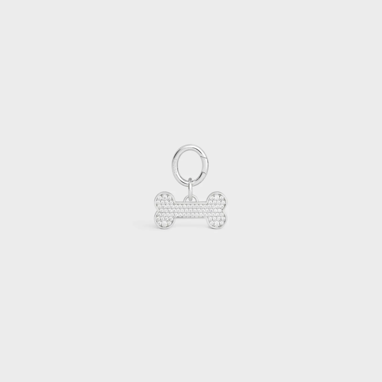 Hot Bone strass dog medal in brass Dog Accessories