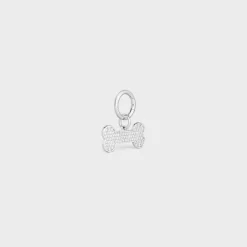 Hot Bone strass dog medal in brass Dog Accessories