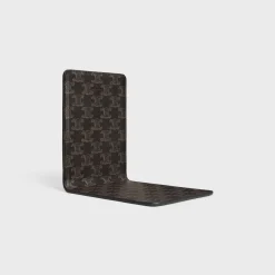 Clearance BOOKEND IN LAMBSKIN WITH TRIOMPHE CANVAS PRINT Stationery