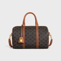 Hot BOSTON in Triomphe Canvas and calfskin Women Triomphe Canvas | More Lines·Cuir Triomphe