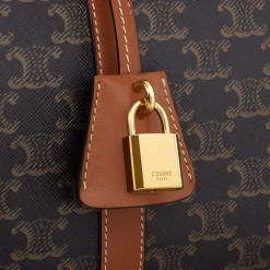 Hot BOSTON in Triomphe Canvas and calfskin Women Triomphe Canvas | More Lines·Cuir Triomphe