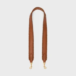 Sale BRAIDED STRAP in NATURAL CALFSKIN with Gold Finishing Women Categories·Straps And Accessories