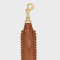 Sale BRAIDED STRAP in NATURAL CALFSKIN with Gold Finishing Women Categories·Straps And Accessories
