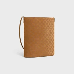 Clearance BUCKET in SUEDE CALFSKIN WITH TRIOMPHE ALL OVER Categories·Cross-Body Bags