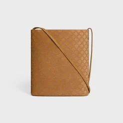 Clearance BUCKET in SUEDE CALFSKIN WITH TRIOMPHE ALL OVER Categories·Cross-Body Bags