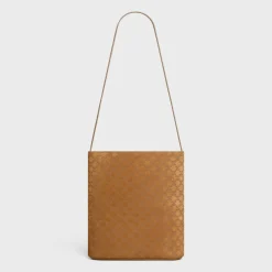Clearance BUCKET in SUEDE CALFSKIN WITH TRIOMPHE ALL OVER Categories·Cross-Body Bags